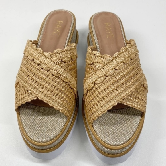 RAYE Women's Stasia Platform Boho Wedge in Natural 9 - Picture 4 of 6